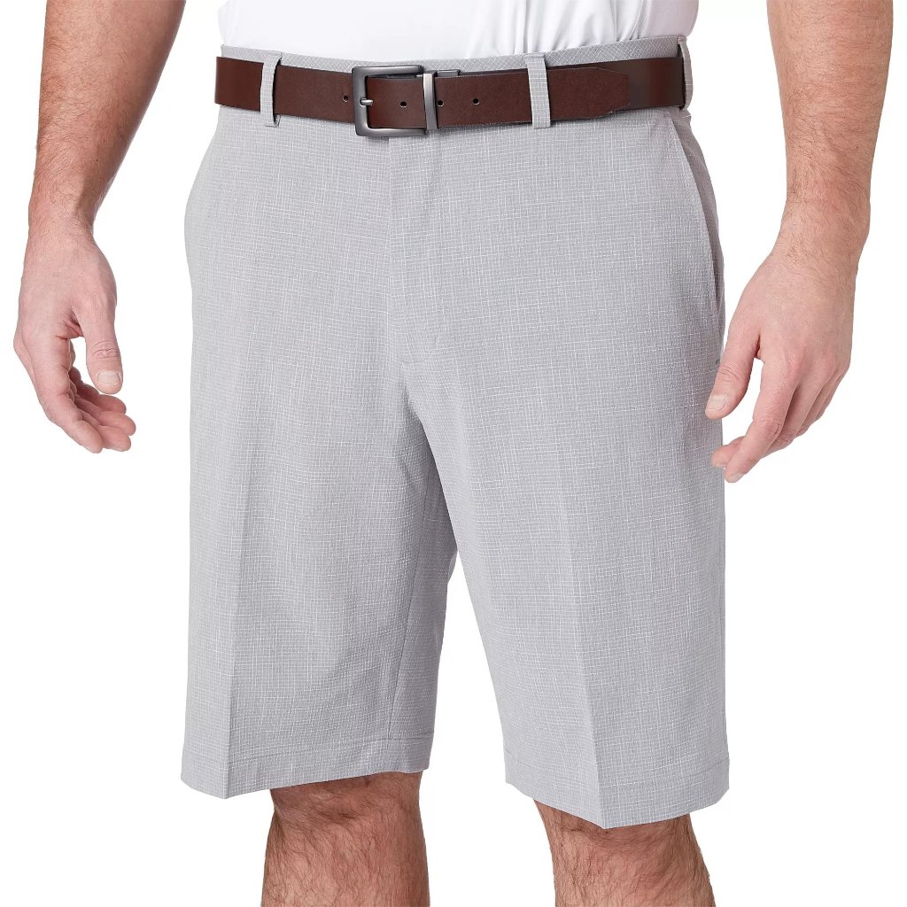 Nwt Walter Hagen Men's Perfect 11 Majors Textured Grid 10" Golf Shorts